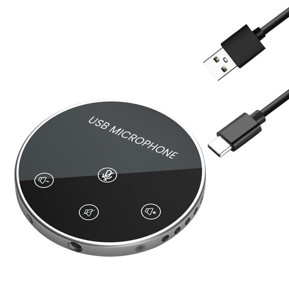 ZORBES Omnidirectional Conference Speaker with Mic 360° Voice Pickup USB Speaker and Microphone for Conference USB C Plug and Play Noise Reduction Echo Cancellation Microphone Conference ZORBES Omnidirectional Conference Speaker with Mic 360° Voice Pickup USB Speaker and Microphone for Conference USB C Plug and Play Noise Reduction Echo Cancellation Microphone Conference
